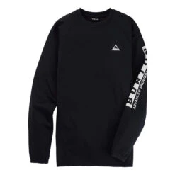 Sweat Homme Burton Crown Weatherproof Bonded Crew True Black