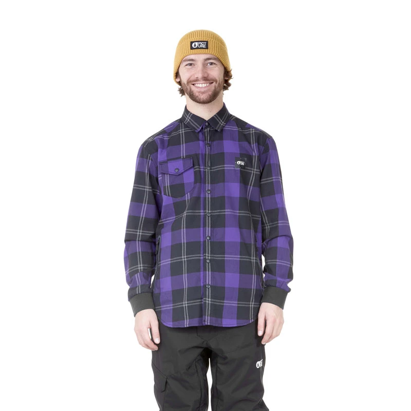 Chemise Technique Homme Picture Marteen Tech Shirt Purple 3 Chemise Technique Homme Picture Marteen Tech Shirt Purple