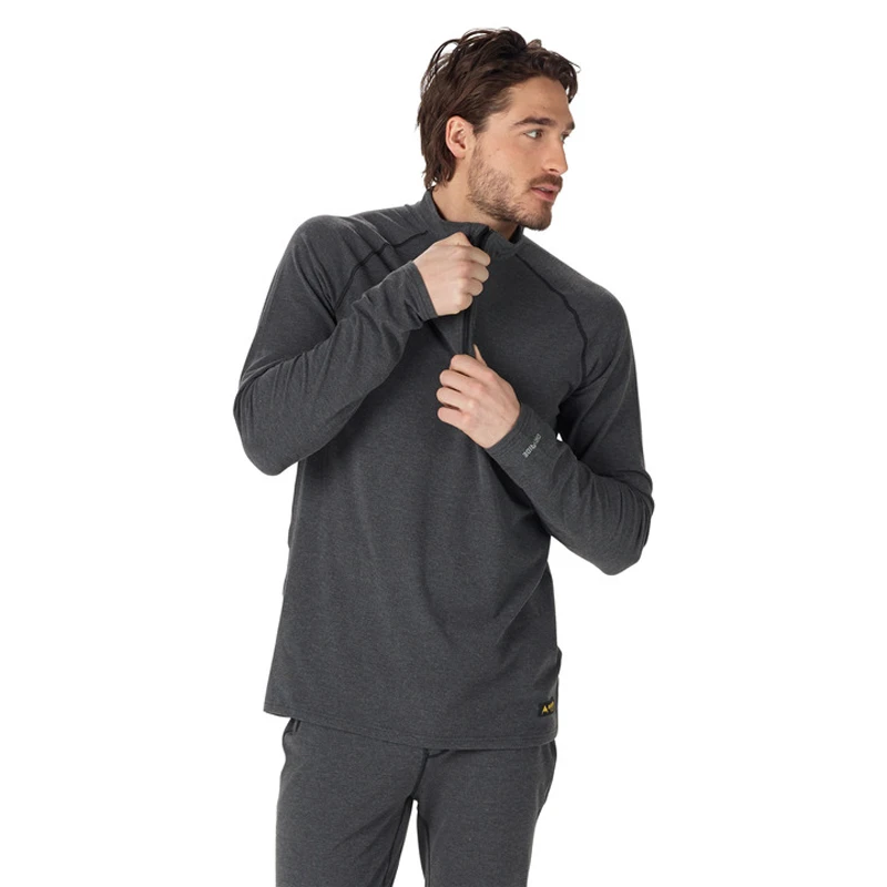 First Layer Homme Burton Men Expedition 1/4 Zip True Black Heather 3 First Layer Homme Burton Men Expedition 1/4 Zip True Black Heather